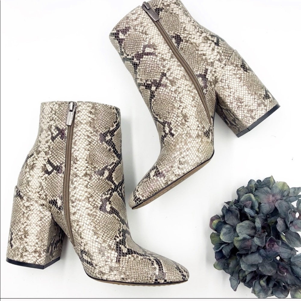 Vince Camuto | Snakeskin Destilly Sock Boot